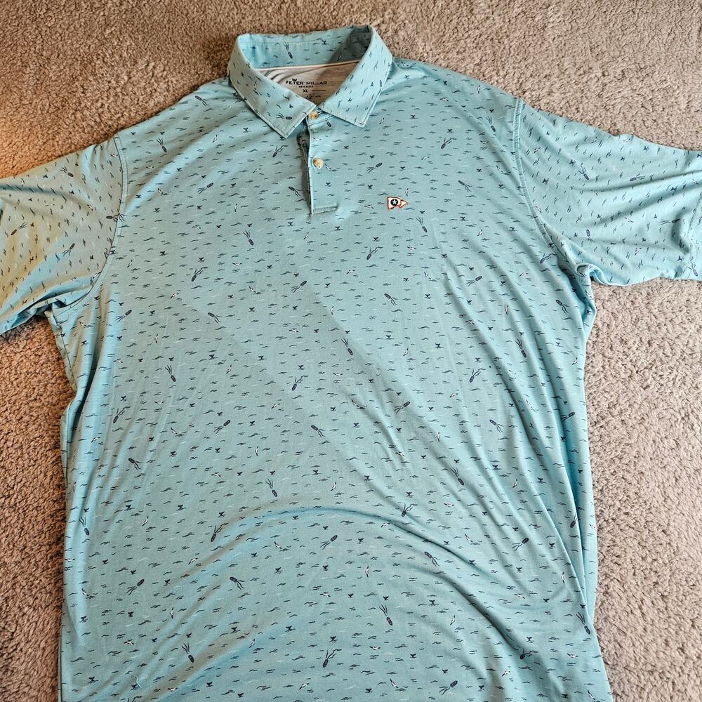 Men's Peter‎ Millar Seaside Polo Size XL